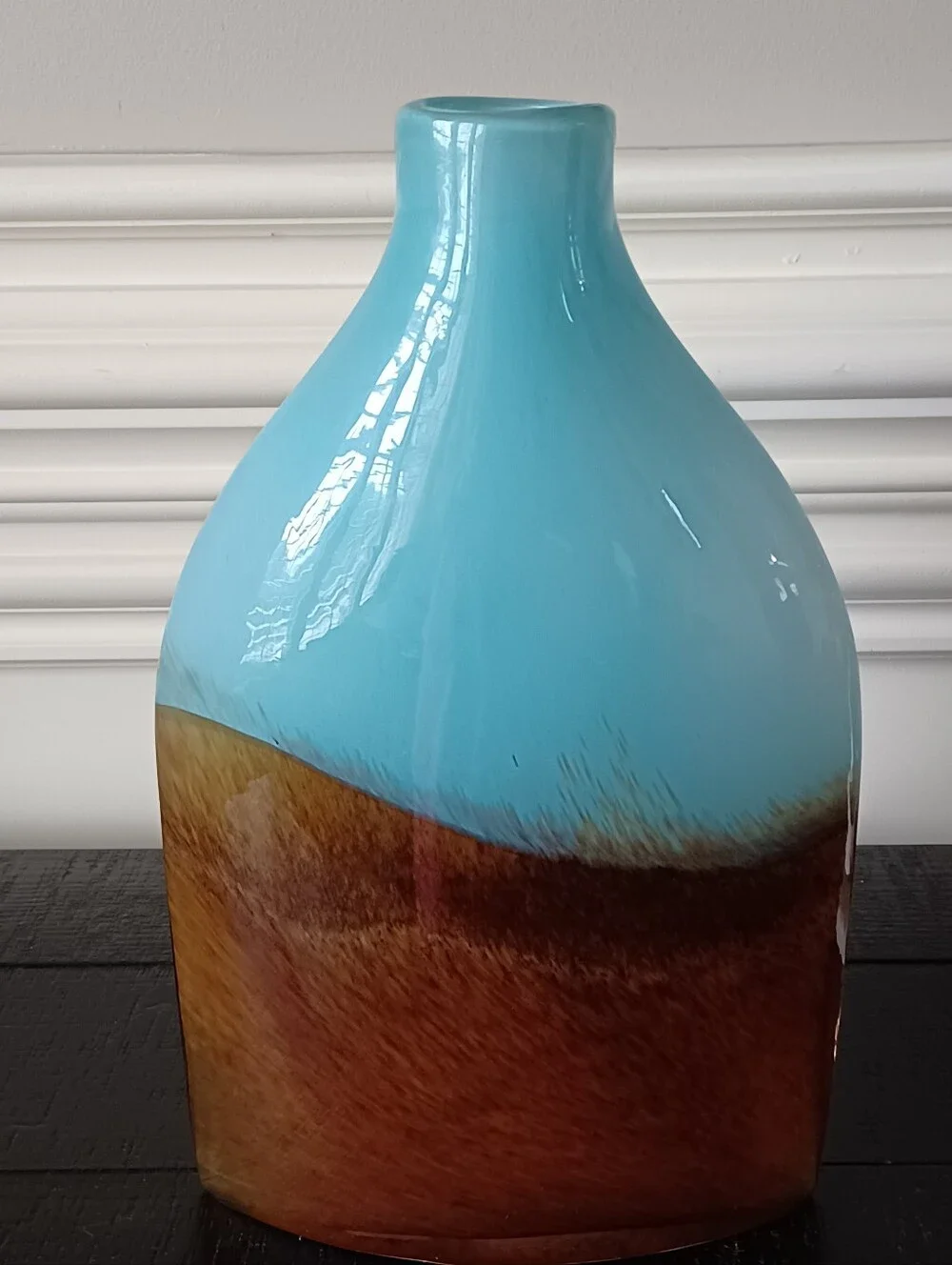 Pier 1 Hand Blown Bottle Glass Vase 🩵💫